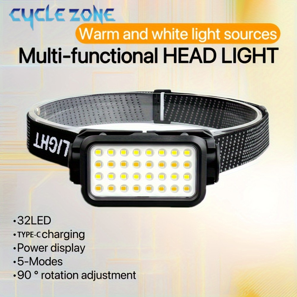 Outdoor Adventure Hunt - 32 LED'li Şarj Edilebilir Far 5