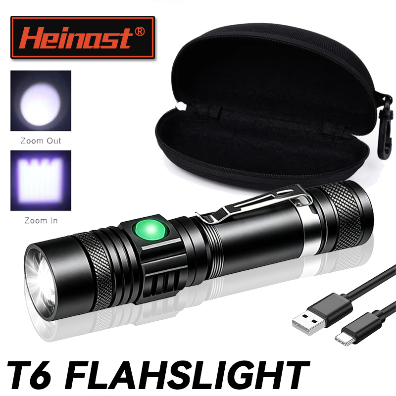 Outdoor Adventure Hunt - T6 LED Şarj Edilebilir El Feneri,