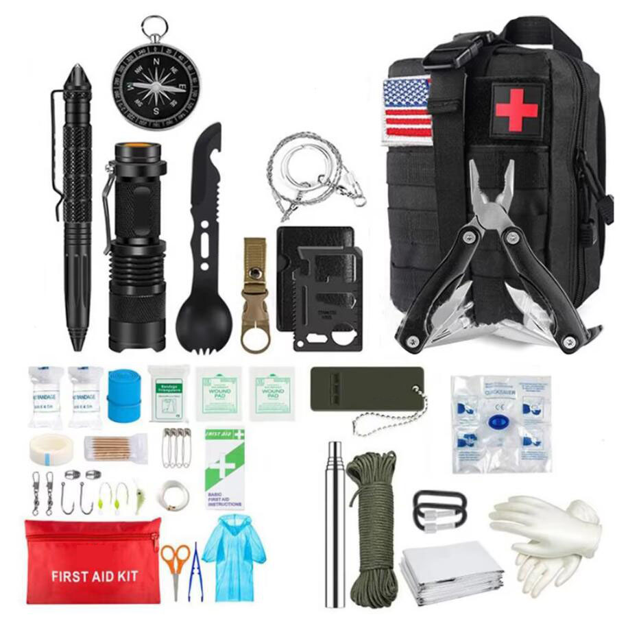 Outdoor Adventure Kit - Survival ilk yardım kiti Survival tam