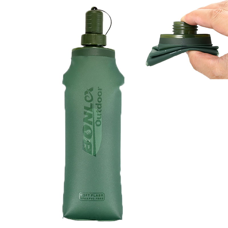 Outdoor Adventure Kit - 250ml 500ml Katlanabilir Su Torbası Yumuşak