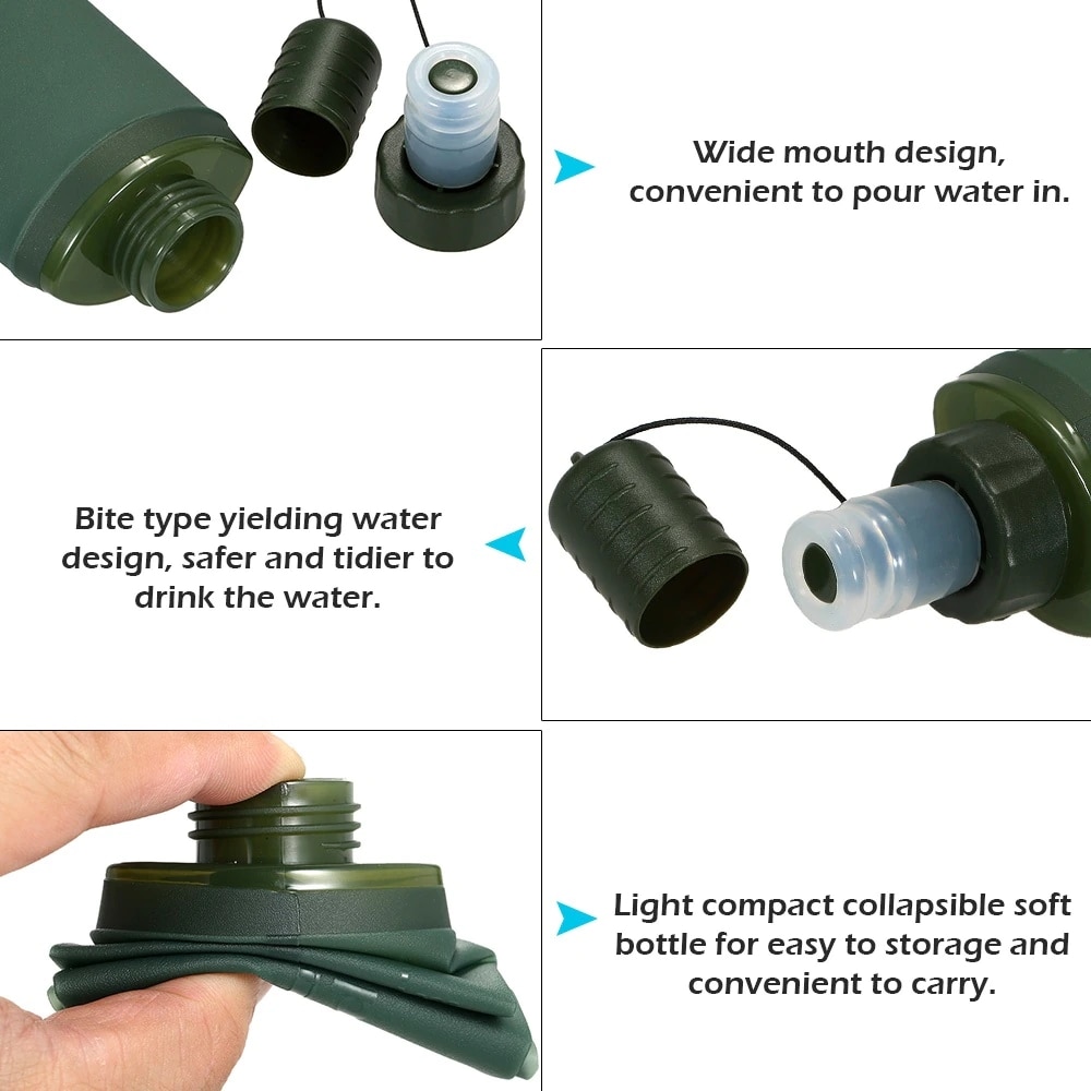 250ml 500ml Katlanabilir Su To - Outdoor Adventure Kit incelemesi ve fiyatı